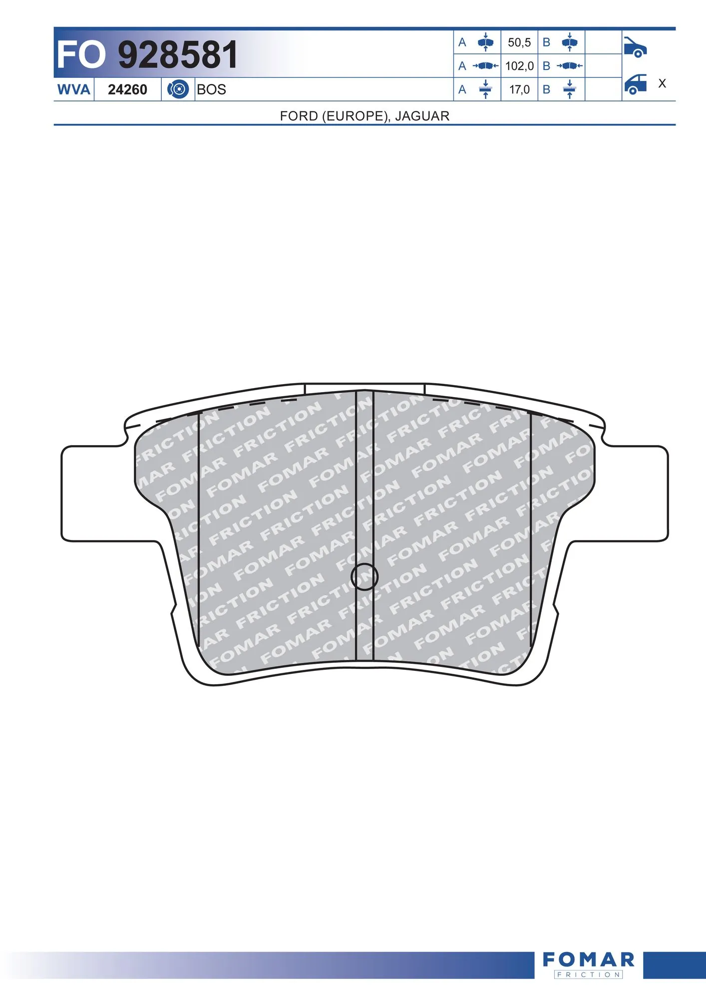 Brake Pad Set, disc brake